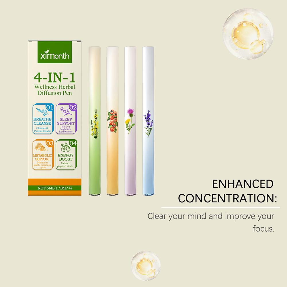 Herbal Wellness Products - Herbal Diffuser with Mullein/Thyme/Mints Guarana/Green Tea