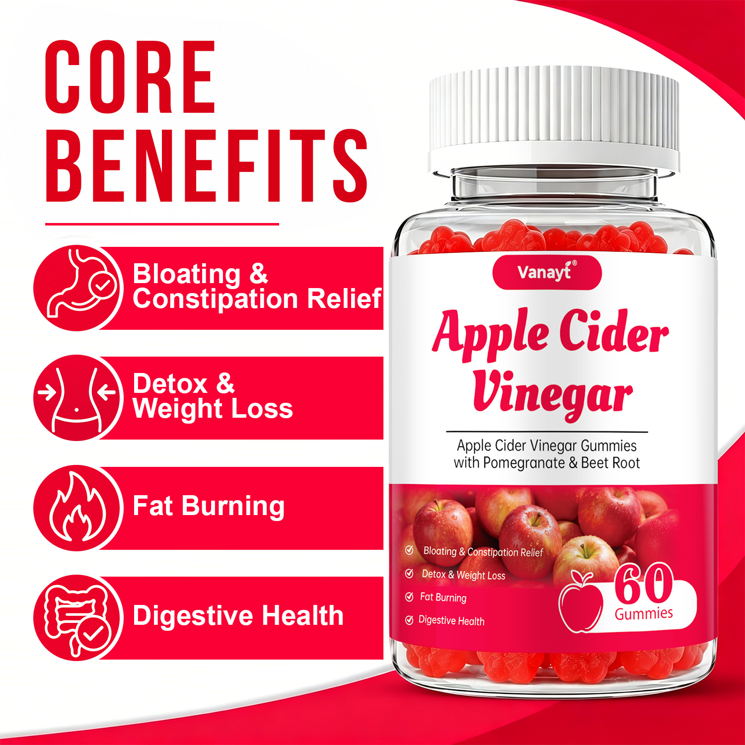 Apple Cider Vinegar Gummies wi - Herbal Wellness For You review and price