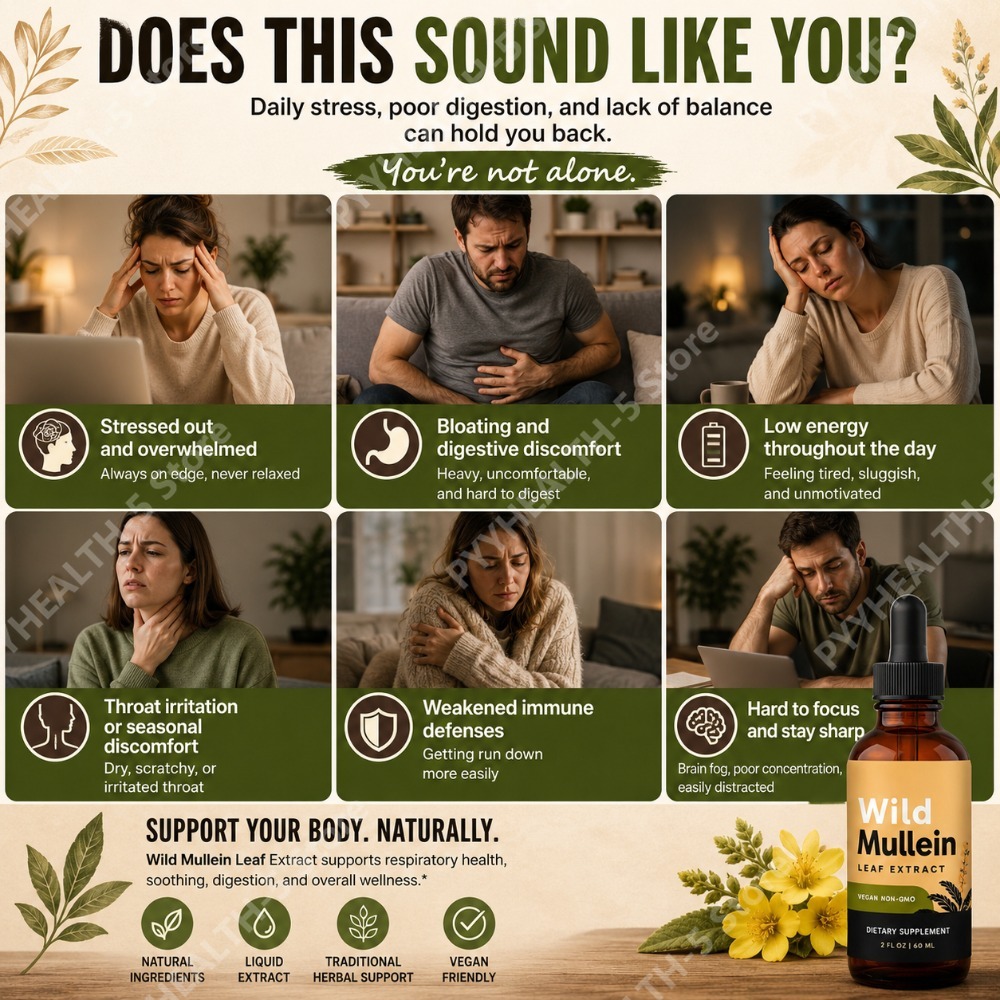 Wild Mullein Leaf Drops with G - Herbal Wellness For You review and price