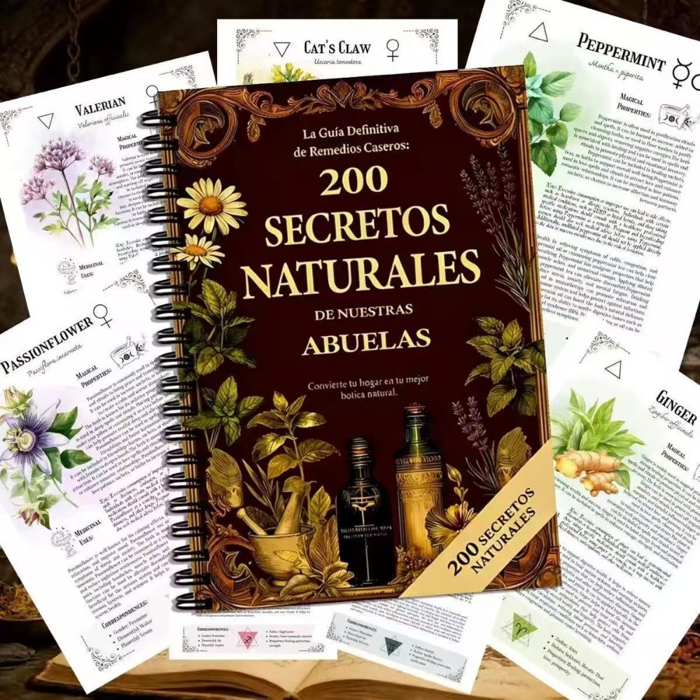 200 Natural Secrets A5 Spanish - Herbal Wellness For You review and price